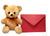 6 Inch Teddy Bear With Greeting Card