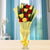 12 RED AND YELLOW FLORAL ROSES