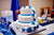 Blue Roses Fondant Cake