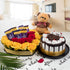 Block Forest Cake 18 Yellow Roses 7Red roses 6 Dairy Milk Chocolates