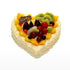 FRESH FRUIT HEART CAKE