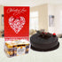 Large valentine Card Medium Ferrero Rocher Premium Chocolate Truffle Cake