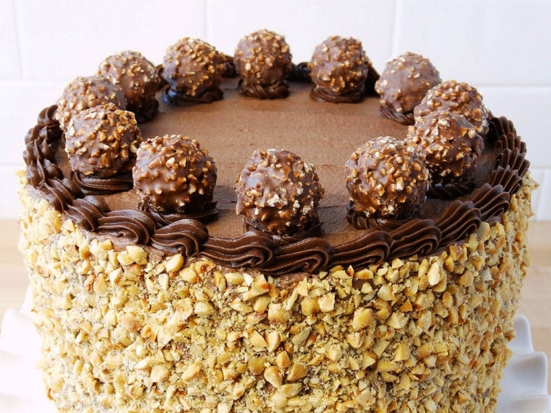 Loaded Almond Ferrero Rocher Cake – SahniBakery
