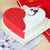 Red & White Heart Cake