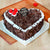 Yummy Heart Shape Mothers Day Black Forest Cake